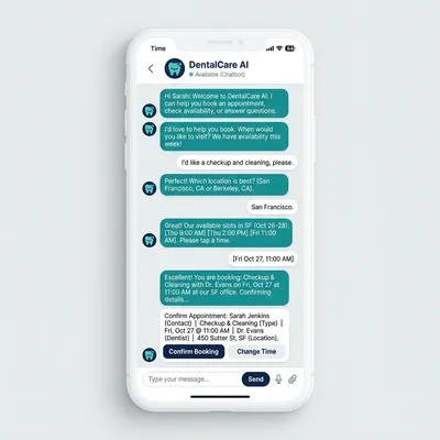 AI Dental Assistant Chatbot UI